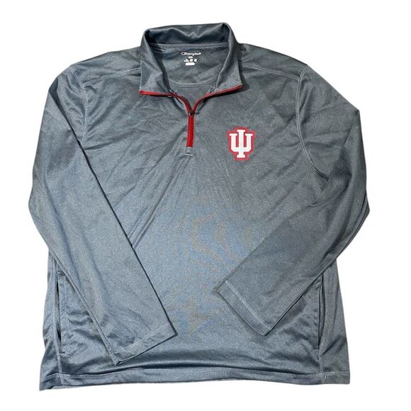 Champion Indiana University IU Thin Quarter Zip Pullover - Picture 1 of 4